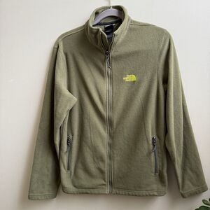 The North Face Green Polartec Fleece  Full Zip Jacket Size Small